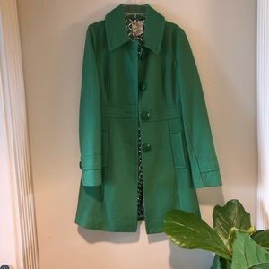 Tulle green wool pea coat